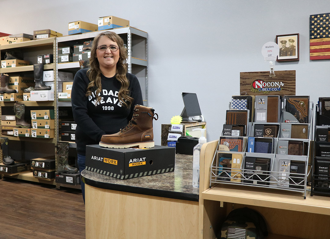 Theresa Boyt, Adams Shoe Store Owner
