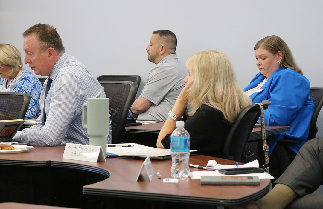 Left to right: Brian Ellis, Reba Utley, Alan Doty, Jo Dene Kern, Frances Robbins, Dana Marlow, Erica Travelstead, Julio Rodriguez, Kenea Lee, Stephanie Robinson, Greg Bouhl, Teresa Odum, Amy Blocker, Logan Ridings, Gretchen James, Karla Tabing, Debbie Kee, Emily Perks, and Abby Russell.