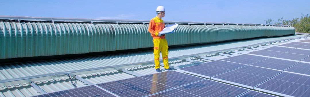 Solar Panel worker