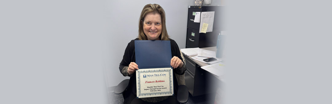 Francis Robbins with her Service Award