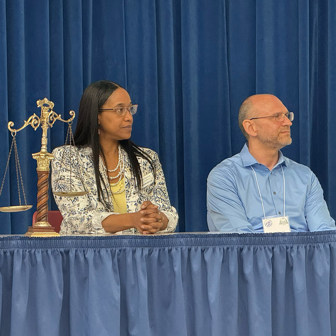 Left to right: Marcella Woodson and Greg Bouhl.