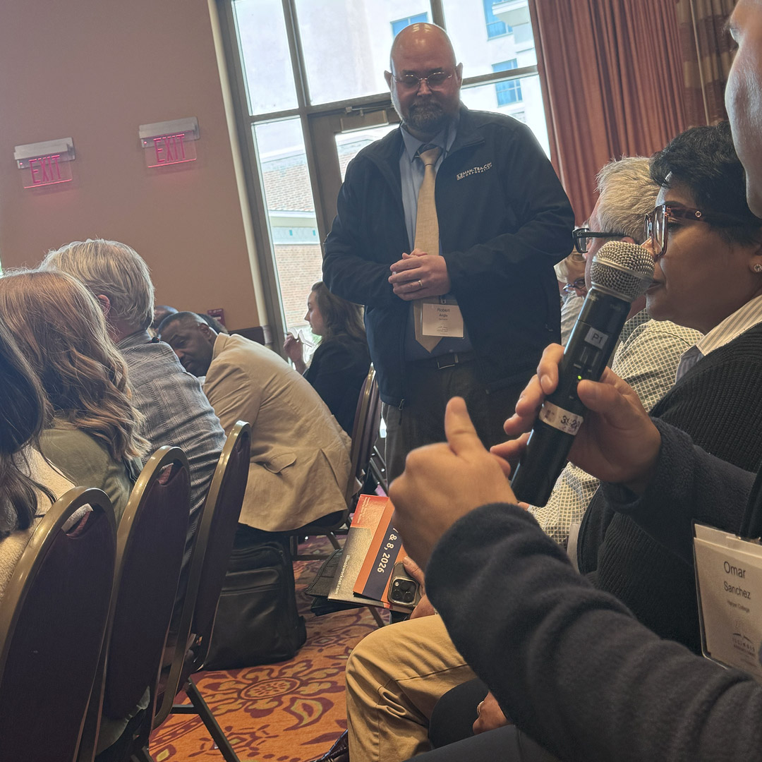 During a group discussion, Robert Angle was able to speak with attendees, get feedback, and answer questions about the new system.