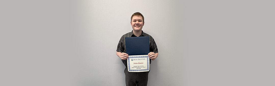 Nolen Deaton receives service award, April 2026