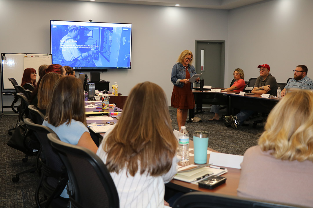 Brenda Malone, HR Recruiter from Intermountain Electronics, Inc., explains the details of developing an apprenticeship program.
