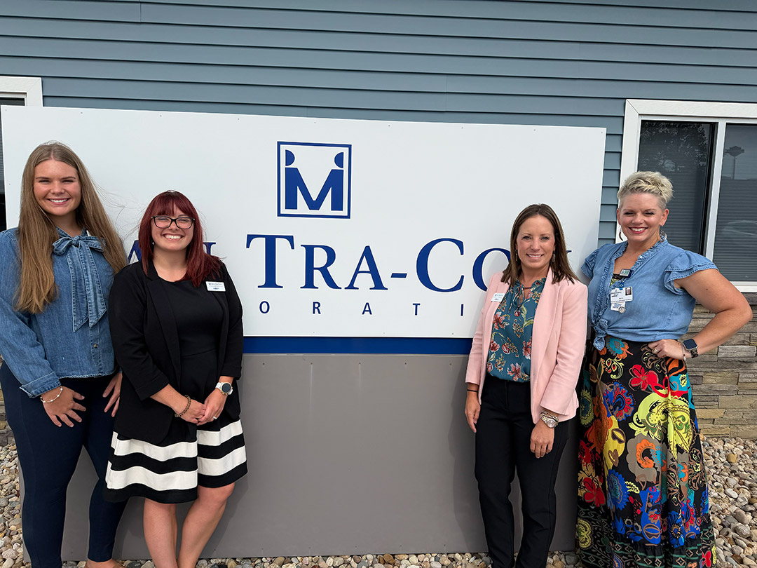 Left to right: Hannah Falgout from Deaconess Illinois, Abby Russell and Emily Perks from Man-Tra-Con, and Ami Lloyd from Deaconess.