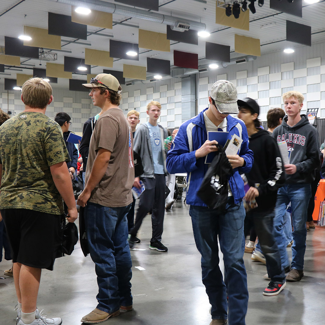 Over 1200 students from 30 school districts attended the career fair.