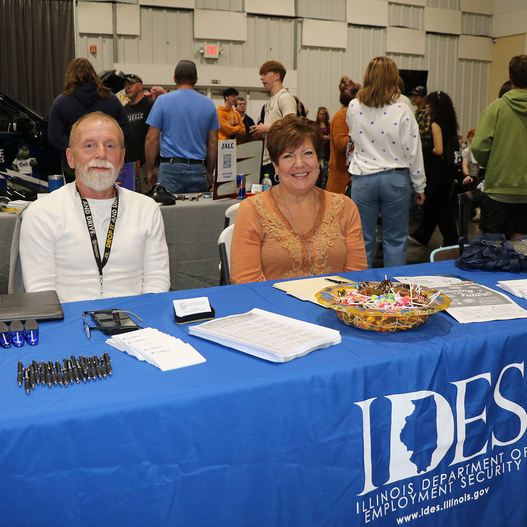 Illinois Department of Employment Security helped sponsor the career fair.