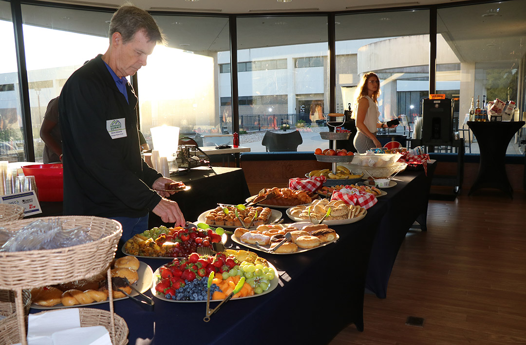 Breakfast and coffee bar was sponsored by Illinois Manufacturing Excellence Center (IMEC), Intermountain Electronics, Inc., Liberty Village of Carbondale, Southern Illinois Healthcare, and Southern Illinois Now.
