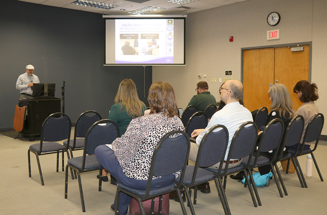 Freddie Buckingham, Illinois Department of Employment Security - IDES, presents “State of Illinois Employer Resources.”