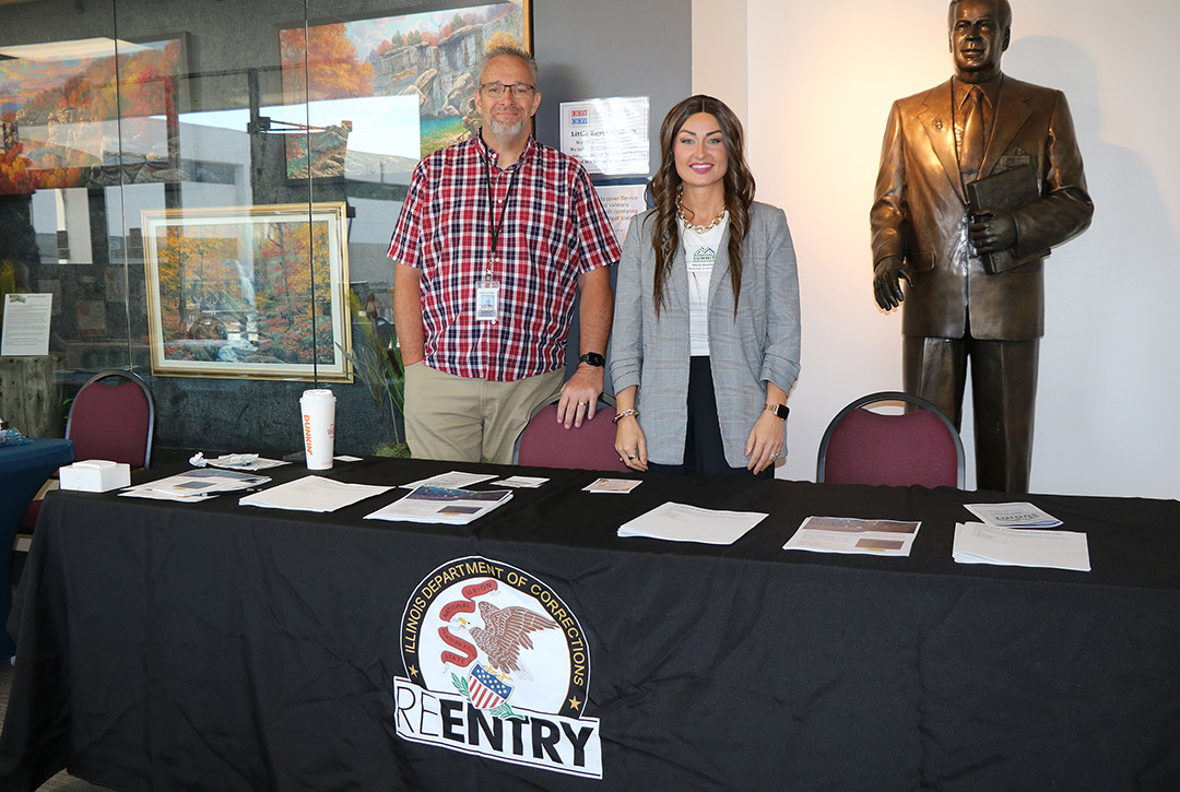 Staff from the Illinois Department of Corrections Re-Entry program attended the summit.